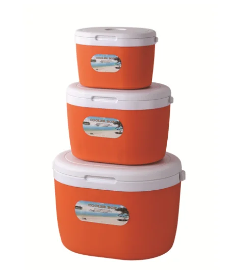 Wholesale Outdoor Camping Cooler Box 5L+13L+26L Portable Insulated Plastic Ice Chest Cooler Box Set with Handle
