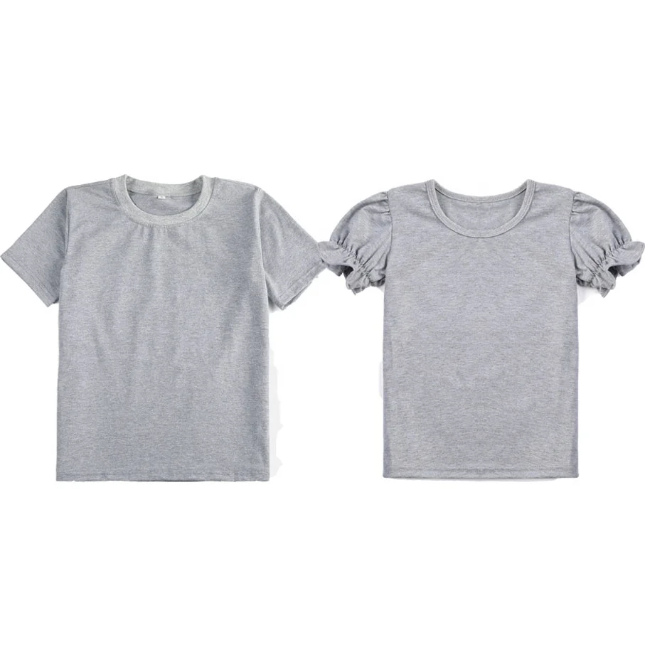 
 new arrival 2021 cotton polyester summer short sleeve plain color custom baby boys tshirts girls shirts  