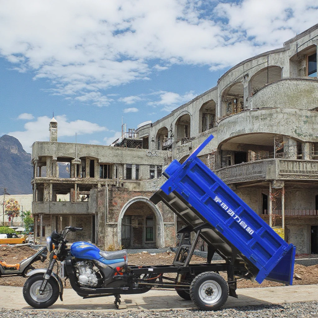 Bogist G125 Household and Agricultural Use 3-Wheeled Cargo Motorcycle, Zongshen Water-Cooled Gasoline Tricycle Vehicle - ecarcc official