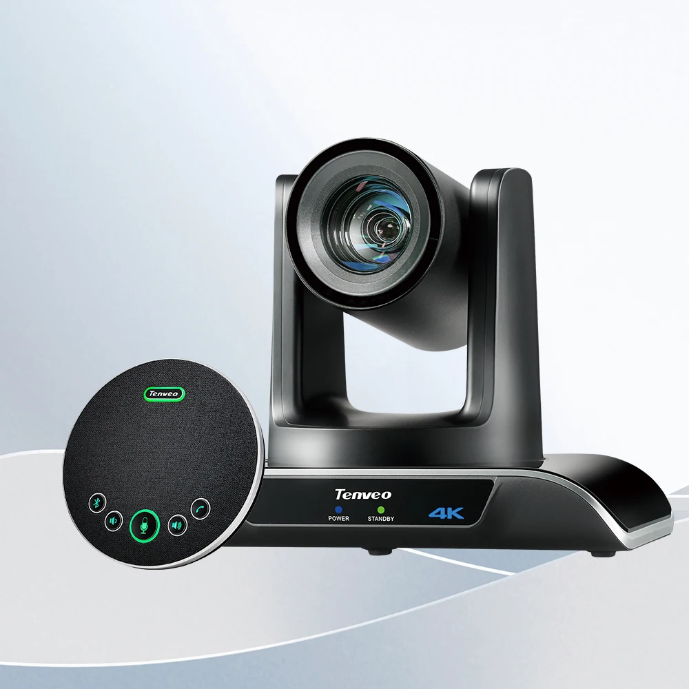 2025 TENVEO hot sales video conference group 4K 5x zoom PTZ VHD4K camera and USB/Bluetooth M3B speakerphone for meeting