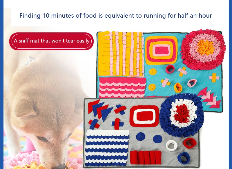  HMS custimise soft dog webbing flower snuffl mat pet sniffing pads wooly training snuffle Feeding 2021 for dogs