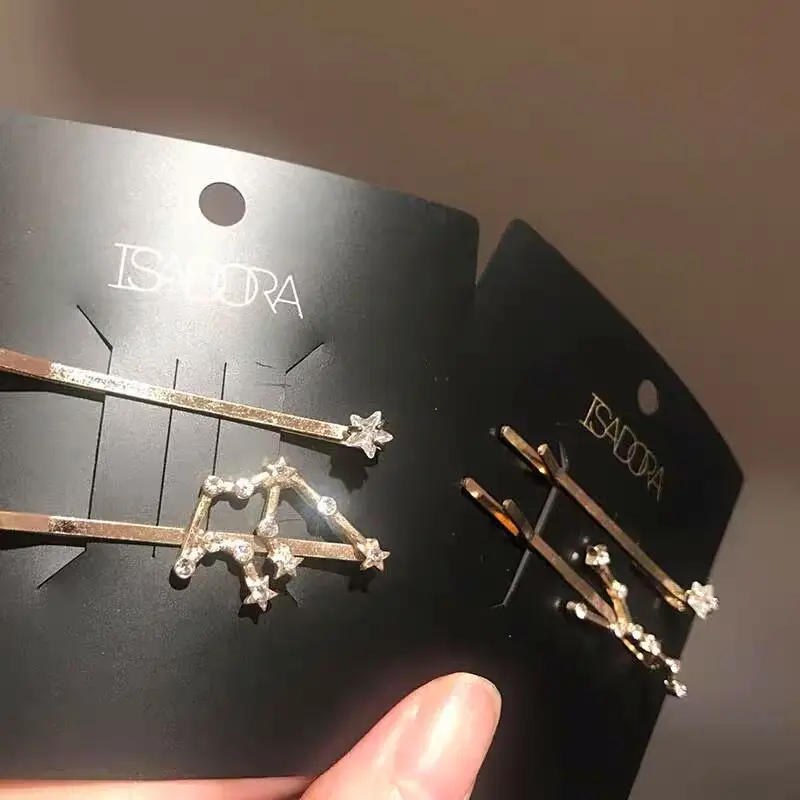 alligator clip bobby pins display cards custom printed paper display card with logo for hair snap clips accessories holder