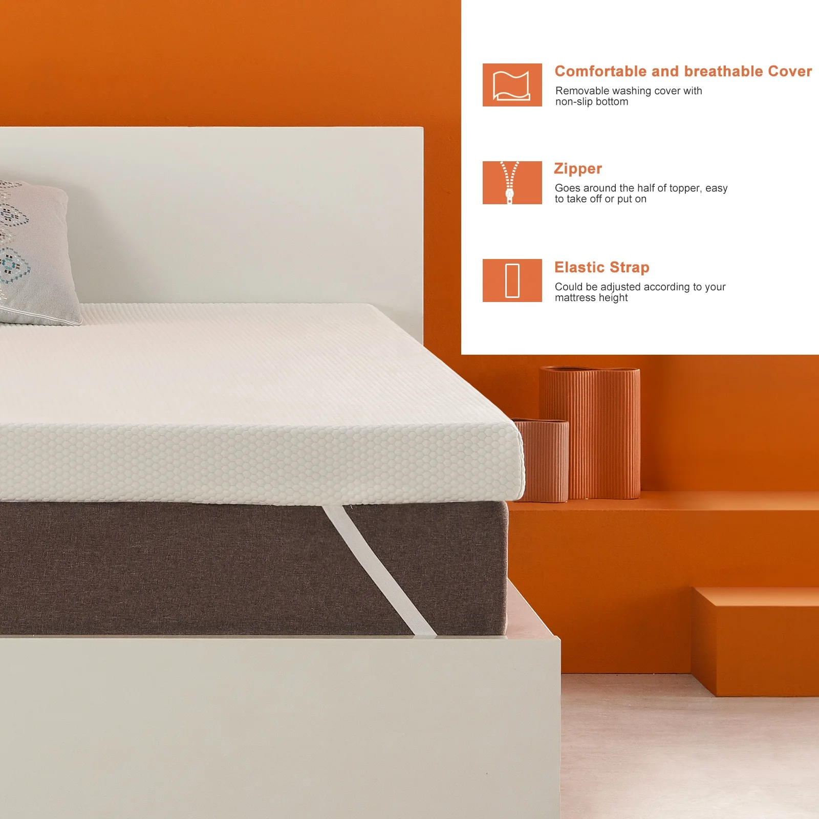 Оптовая продажа от производителя, современный удобный мягкий гелевый матрас с эффектом памяти