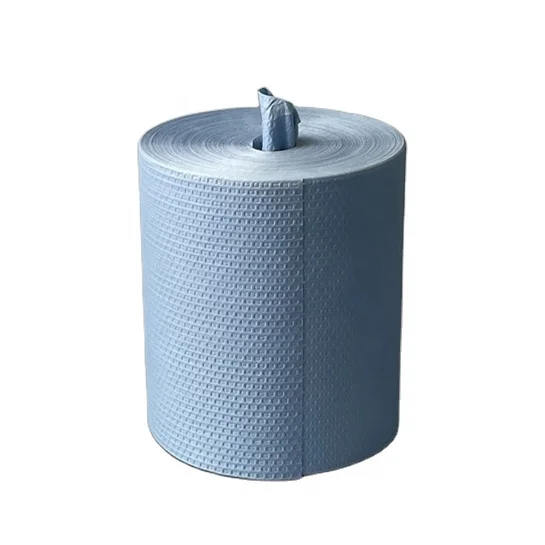 Big Wipes Roll Hexagon Perforated Industry Wipes Oil Heavy Duty Absorbent Wipes for Manufacturing Cleaning