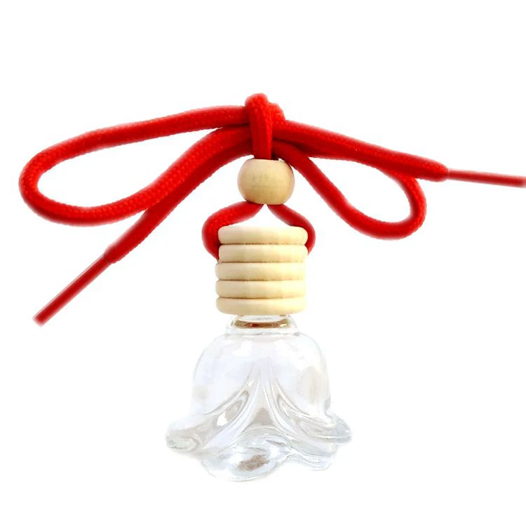Car Air Freshener Hanging Glass Bottle for Essential Oils Car Perfume Bottle Crystal Car-styling Auto Perfume Bottle Pendant