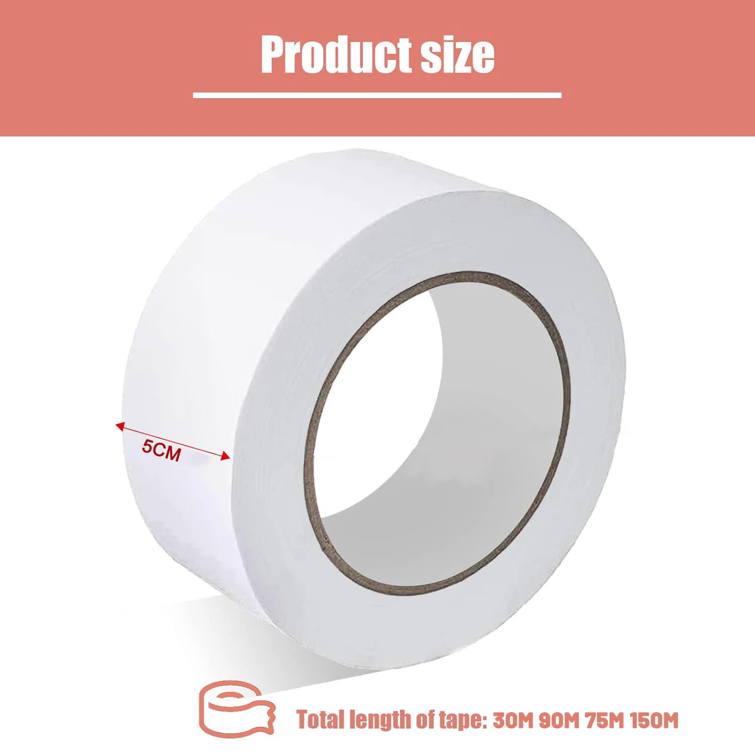 NQFIBER Waterproof High Tensile Strength Drywall Board Taping Tool Paper Tapes for Drywall Joining 50mmx75m