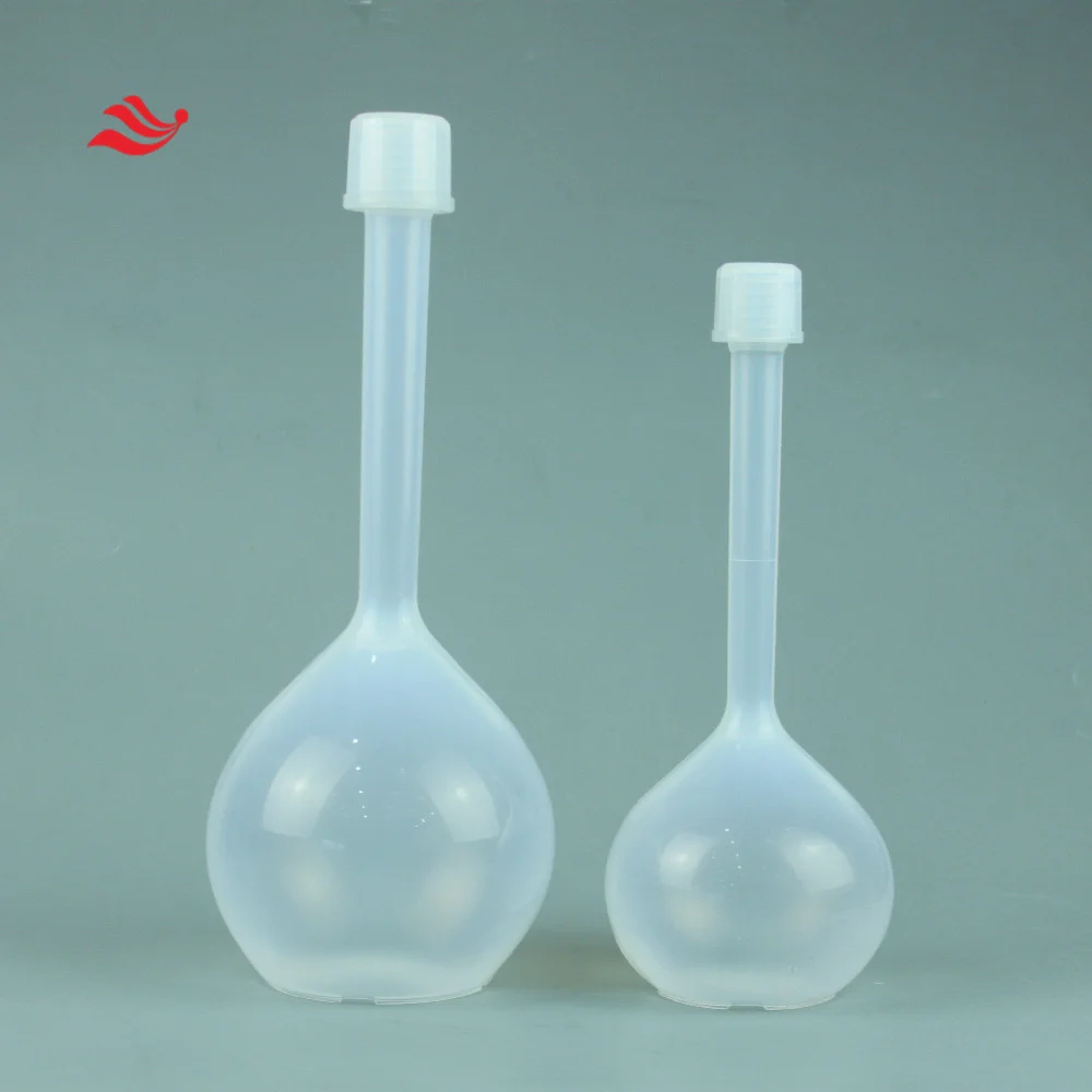 Прозрачная мерная колба 10 ~ 1000 мл PFA, Резьбовая крышка, хранилище жидких образцов класса А