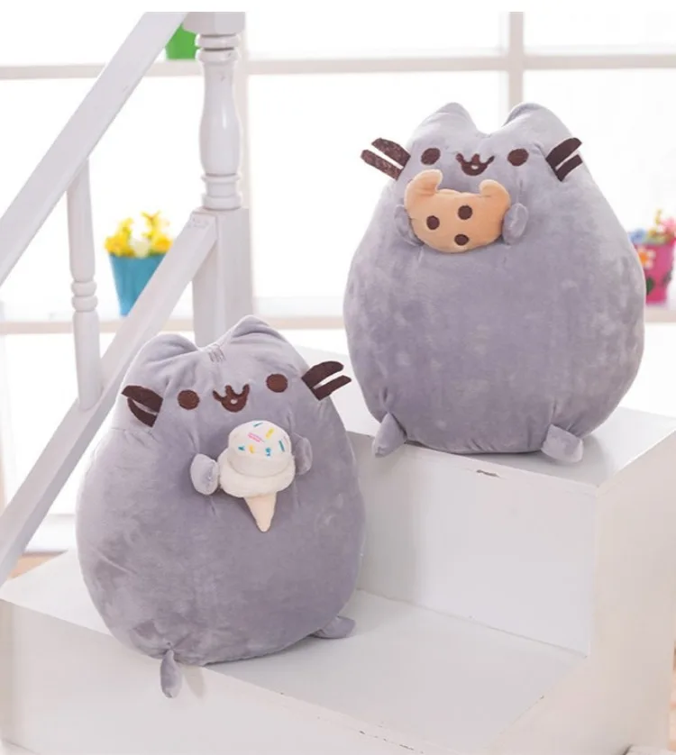 Sushi Cat Plush Toys Donuts Cat Kawaii Cookie Icecream Rainbow Cake Style Plush Soft Stuffed Animals Toys for Children Kids Gift