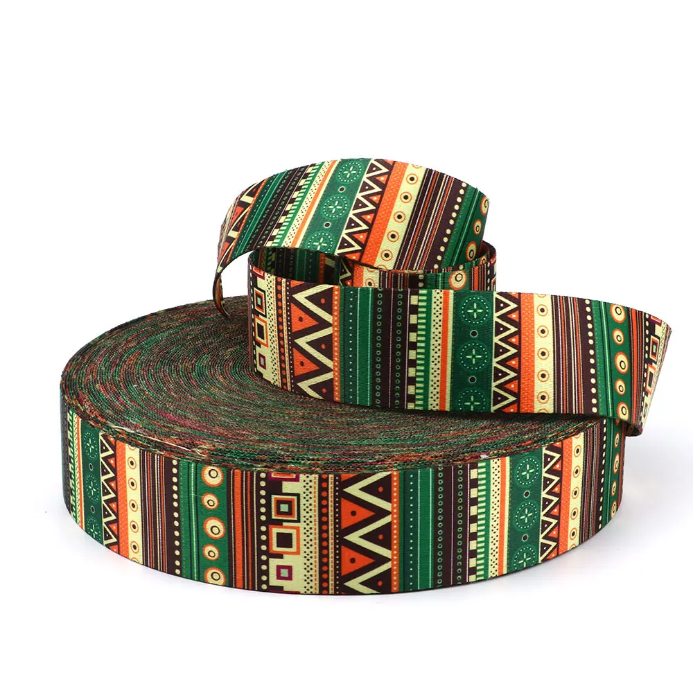 Высококачественная полиэфирная сублимационная тесьма с индивидуальным принтом для гитарного ремня