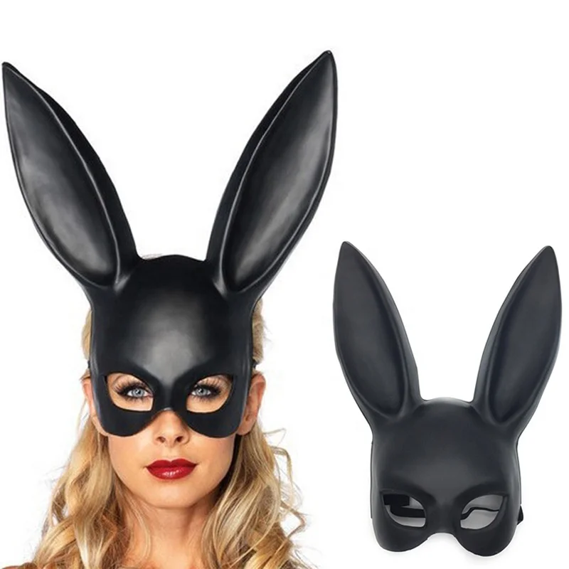 Easter Sexy Mask Girl Mask Party Rabbit Funny Halloween Black White Bunny Mask