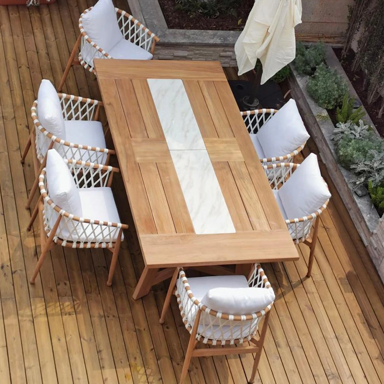 luxury latest round dinning table set  dining room furniture  wooden tables 6 chairs