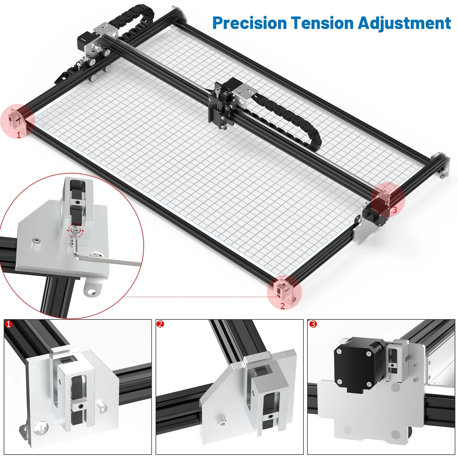 NEW Arrival NEJE Max E40 810*460mm Frame DIY Compressed Spot LD+FAC Fast High Precision Laser Cut Engraver Engraving Machine