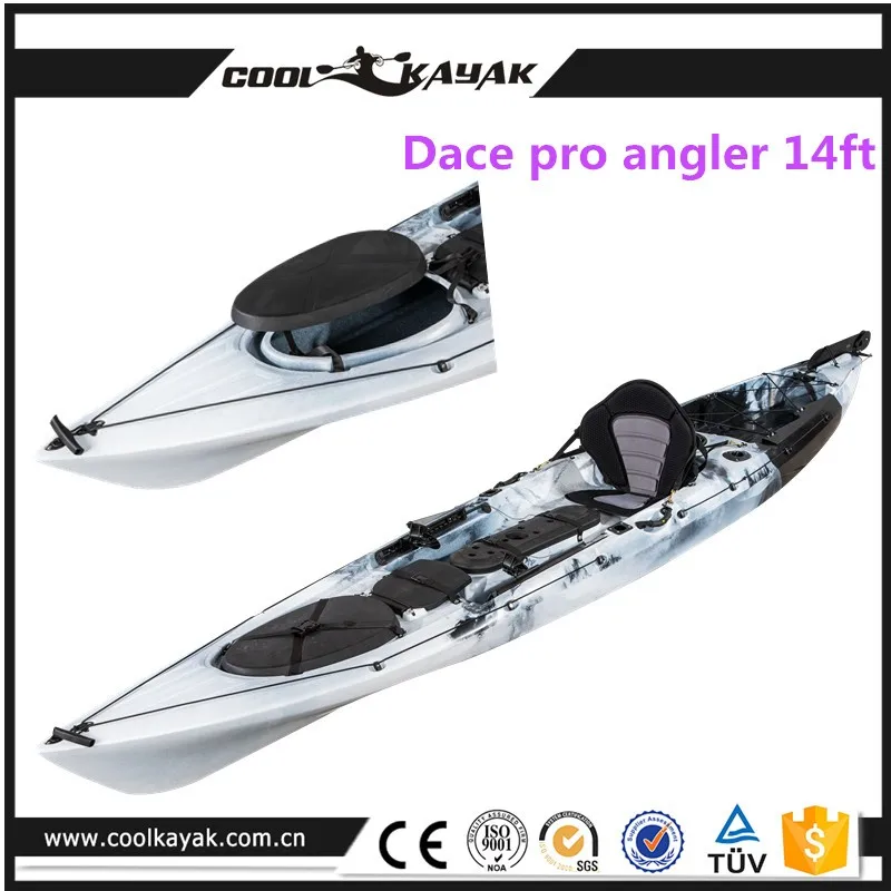 no inflatable Crusing chinese single kayak with motor