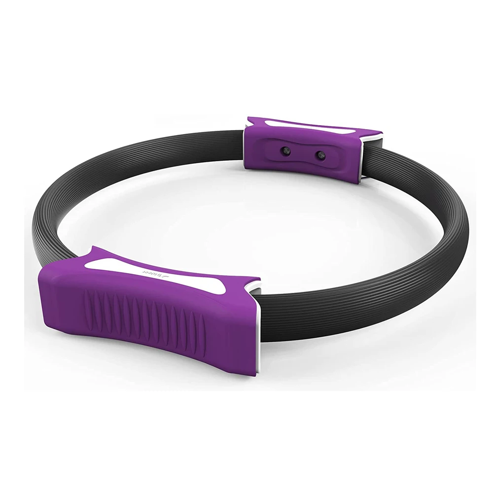 Pilates Ring Custom Logo 12 Inch Magic Circle Yoga Ring Toning Thighs Abs Equipment Exercise Workout Fitness Rings For Leg Arms