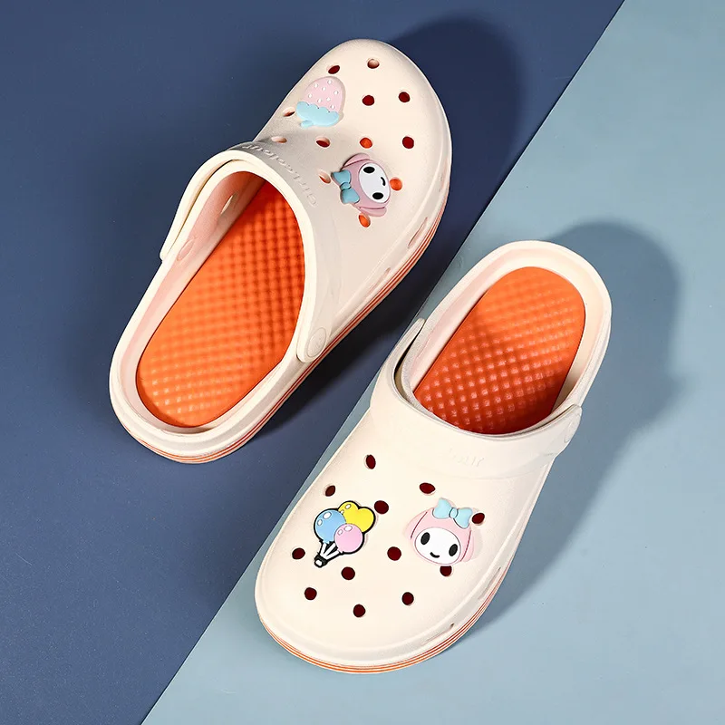 High Quality Hole Shoes Multicolor Heel Clogs EVA Wholesale Ladies Sandals Slippers For Women Clogs Hospital Hole Shoes