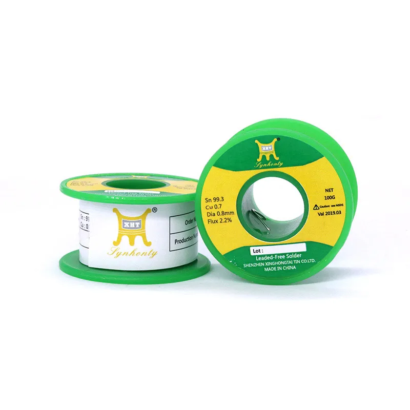 XHT Factory 1000 gram soldering wire roll 50/50 1.6mm 500 gram Solder Wire S321 Sn60PB39Cu1 solder solid core