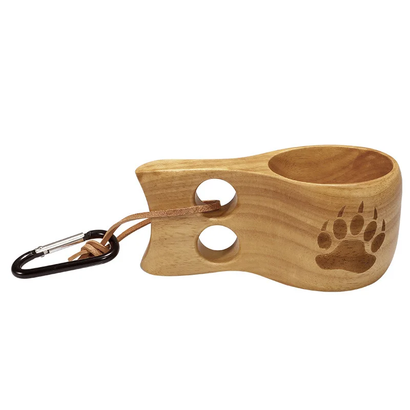 Твердый экологически чистый деревянный дубовый Саке яйцо Kuksa Молоко Кофе Вода чай наши деревянные кофейные чашки Кружка с деревянной ручкой