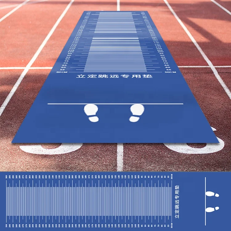 2023 LW Factory Directly Supply School Entrance Examination Rubber Standing Long Jump Mat The Long Jump Training Mat