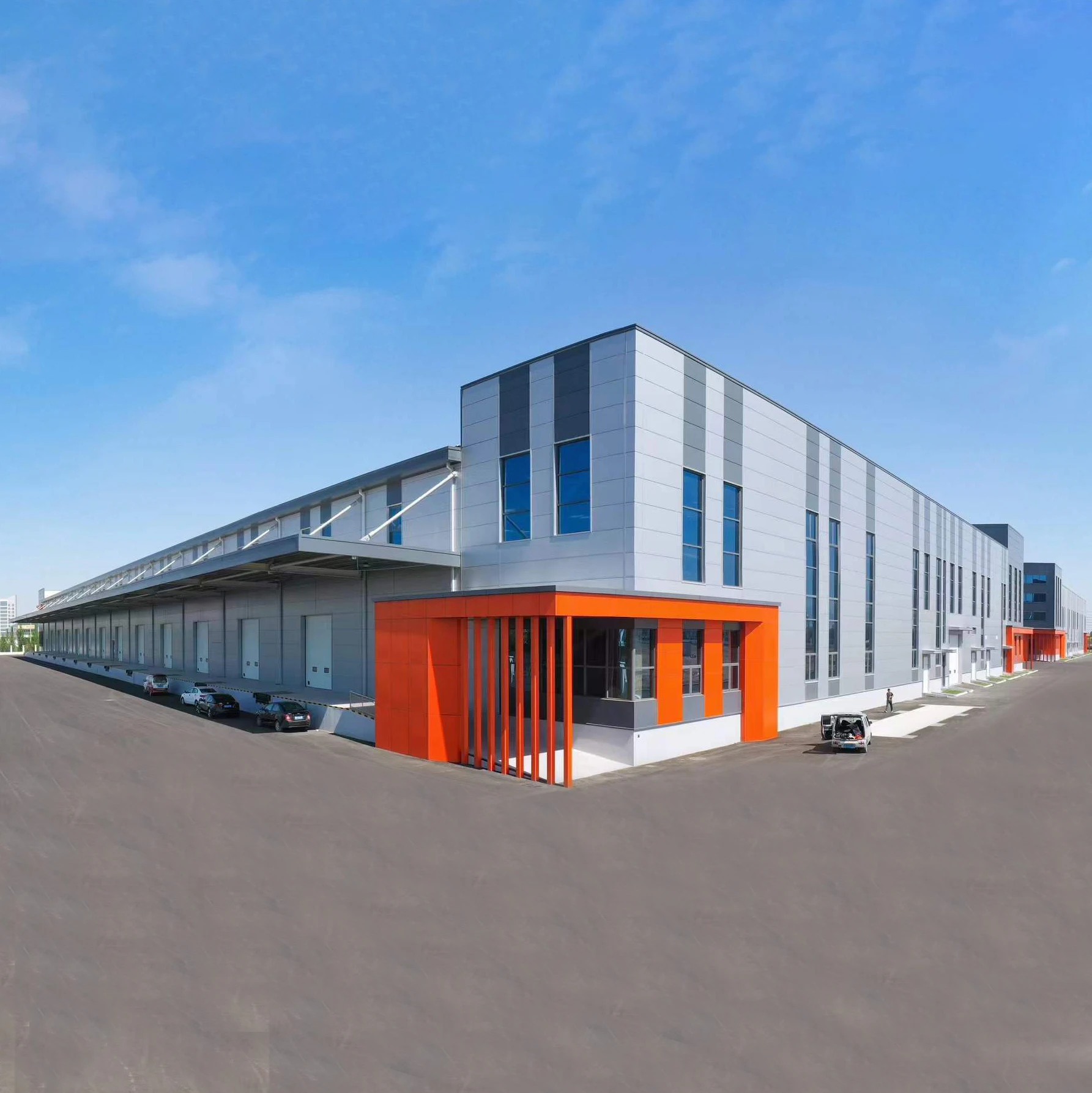 Custom design metal frame structure warehouse hangar workshop factory industrial prefabricated steel buildings steel structures