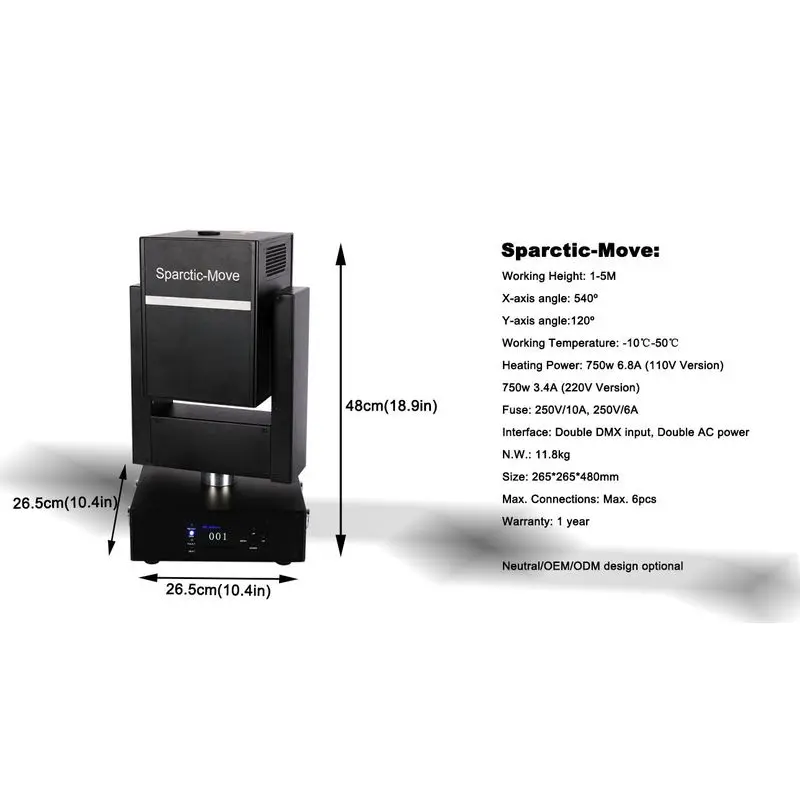 Factory direct price New arrival moving head safety use move-head spark machines