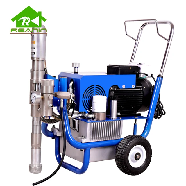 Reanin R2 8L/min high pressure airless putty spray machine with hydraulic piston