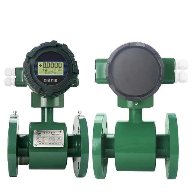 ATEX magnetic flow meter battery operated electromagnetic flow meters water  sulfuric acid plant equipment