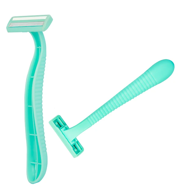 HW- B304GL triple three 3 blade disposable shaving razor Stainless Steel  Sharp blade shaver