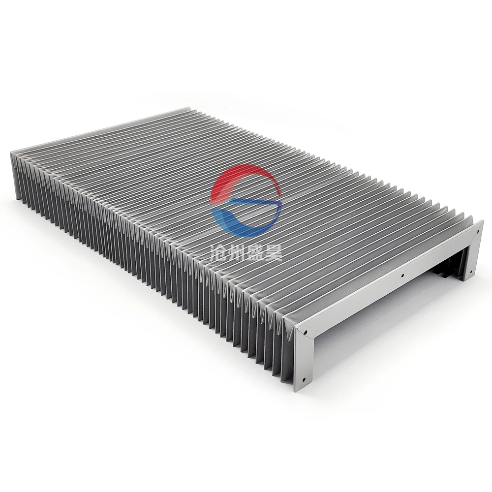 Flexible accordion cover guide protective shield industrial plastic bellows