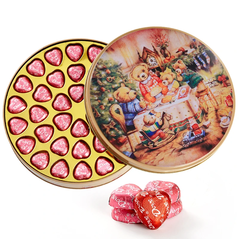 Шоколад тонкая металлическая жестяная коробка с откидной крышкой коробка олова металла коробка шоколада