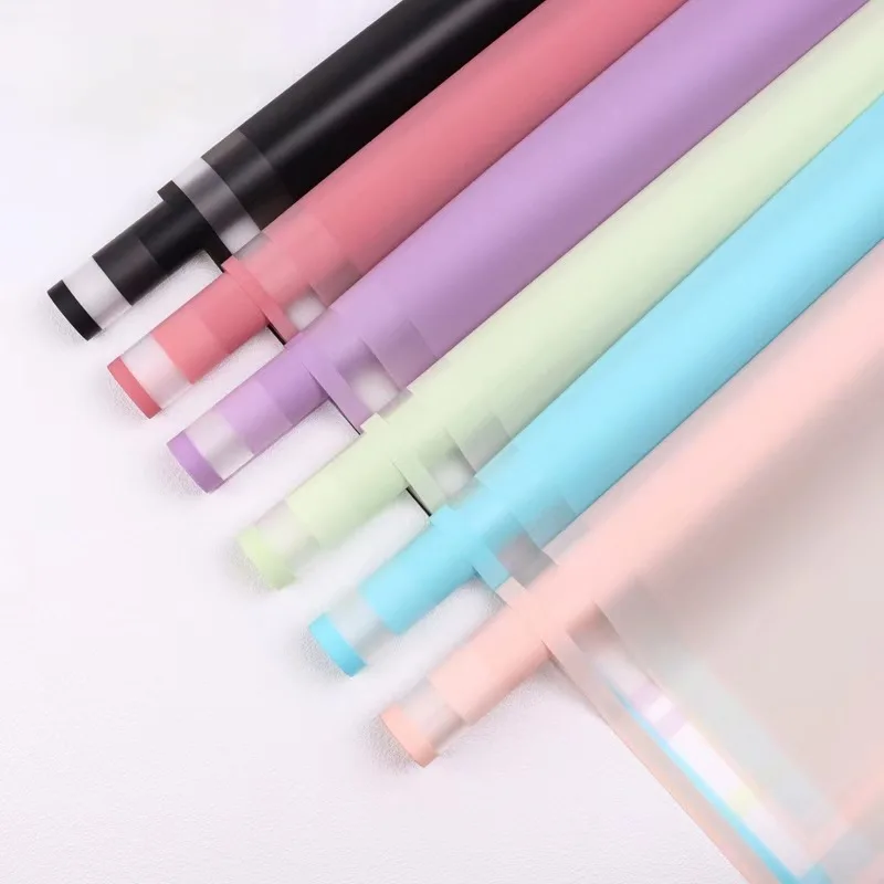 Colorful edge Waterproof flower wrap paper plastic film flower paper 20 sheets/bag