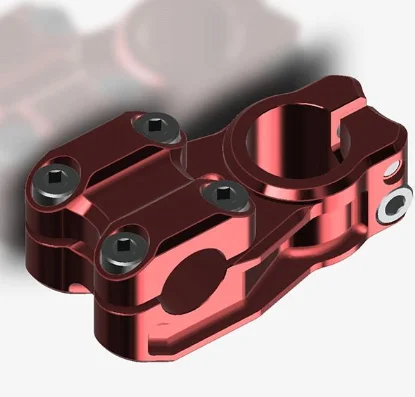 OEM CNC обработка сделанный на заказ алюминиевый стержень ручки велосипеда 7075 шток