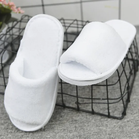 Best price modern design five star indoor room guest luxury soft EVA sole disposable wholesale hotel slippers