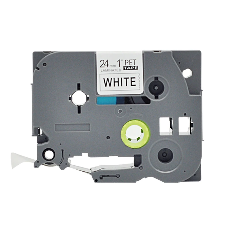 Compatible tz cartridges tze251 tz-251 label tape p touch tape 24mm black on white label tapes