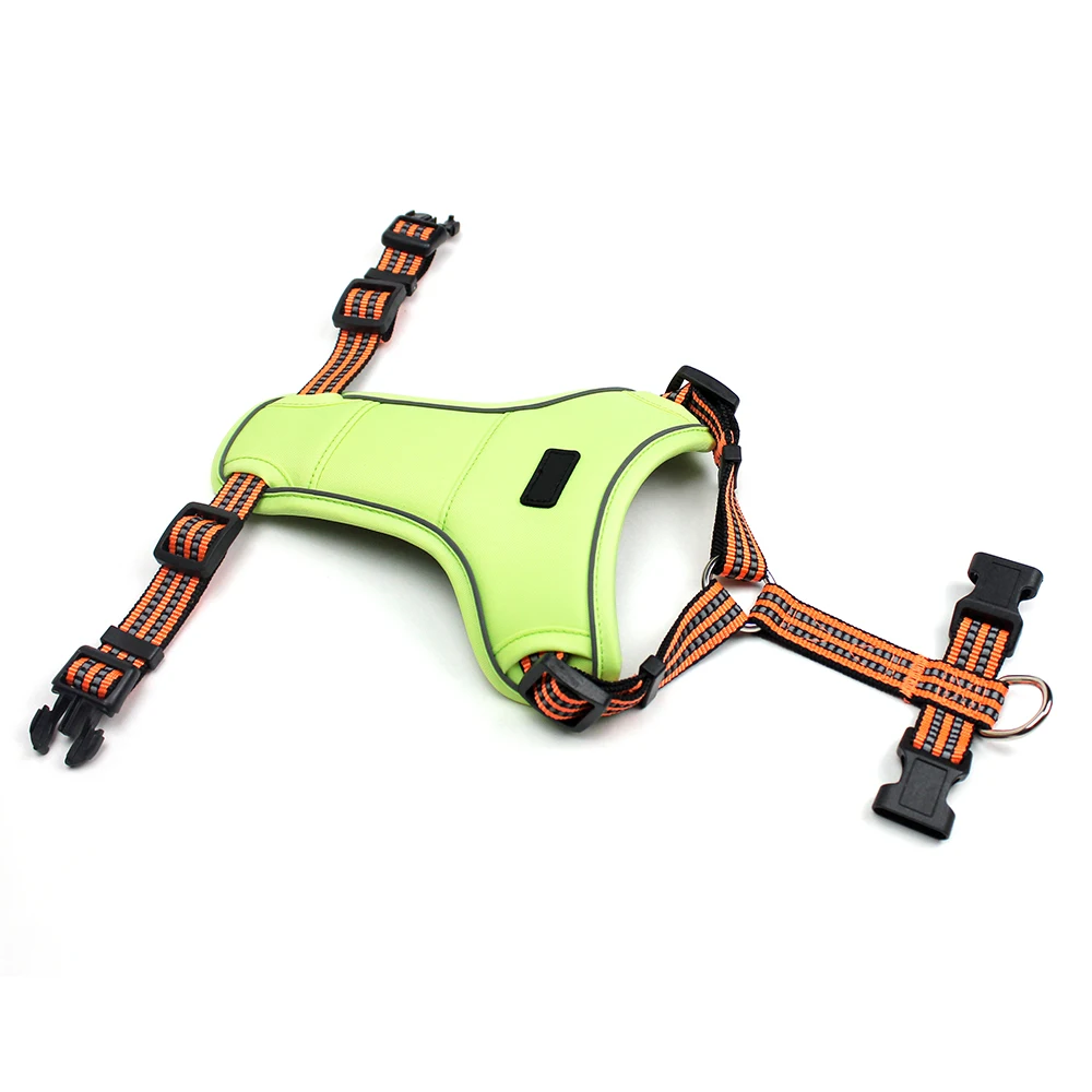 Portable Y-Shaped Reflective Vest for Dogs, Breathable Lightweight Safety Jacket with Adjustable Buckles and Reflective Strips