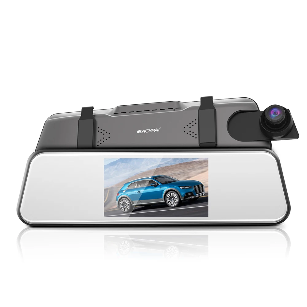 Зеркало DVR Двойная камера FHD 1080P 5 0 дюймовый сенсорный экран