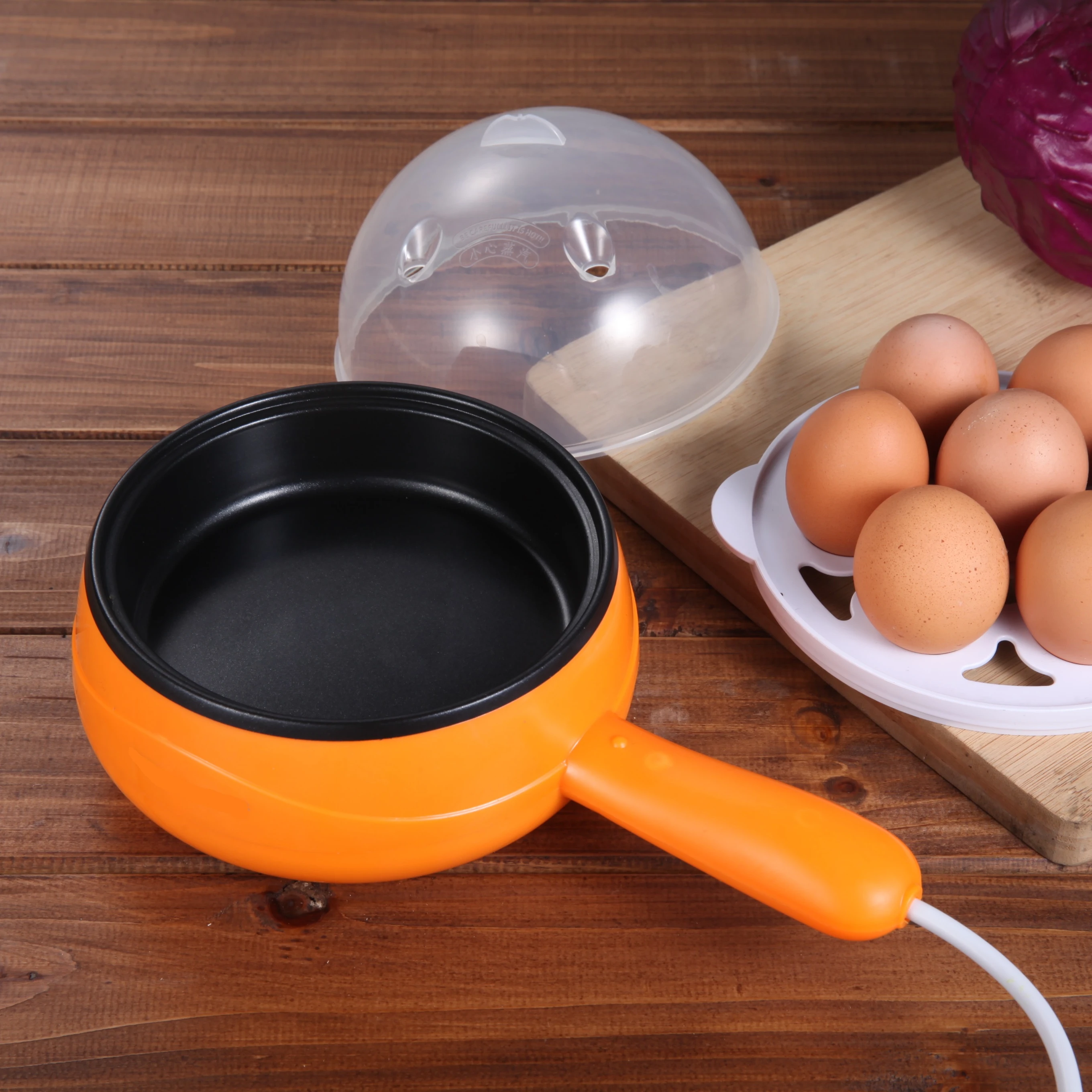 
egg-boiler mini multi cooker non stick coating egg cooker food steamer pancake mini fry pan electric egg cooker 