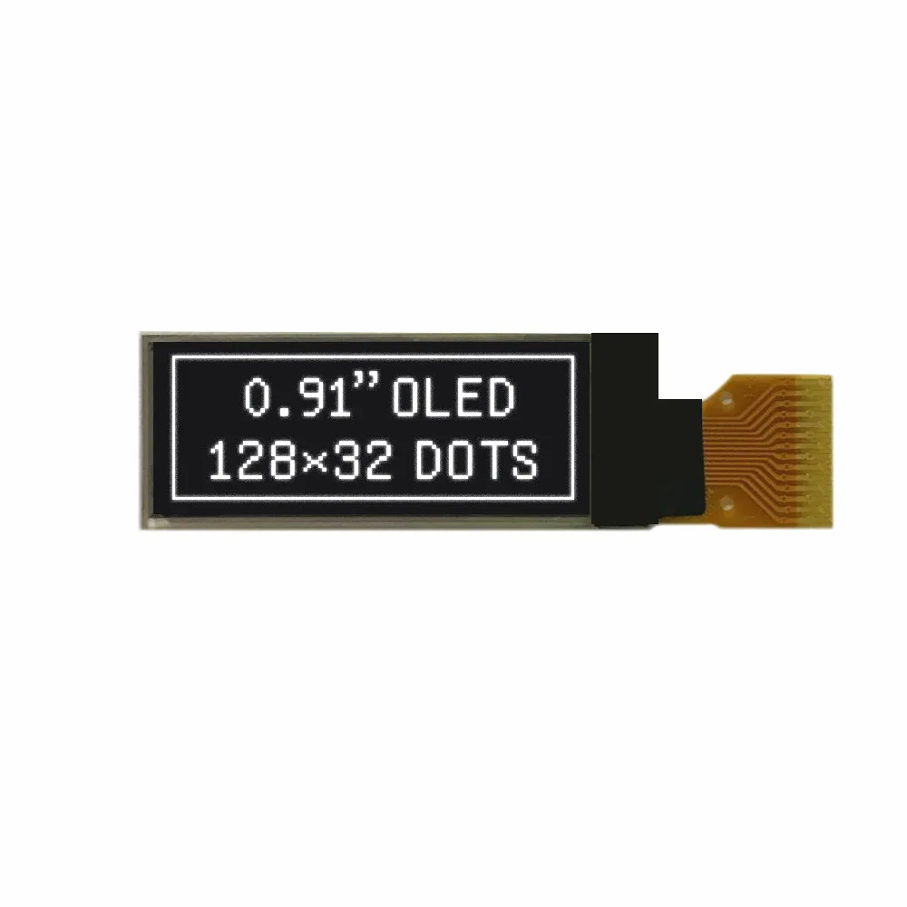  0 91 дюймовый oled-дисплей 128x32 oled I2C интерфейс с печатной платой 4