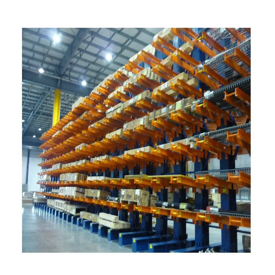 Складские сверхпрочные стеллажи, стальная труба, консольная стойка, стойка для склада, консольная стойка