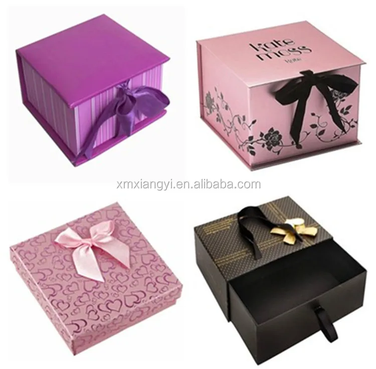 Custom  folding carton with handle recycle paper gift box with window