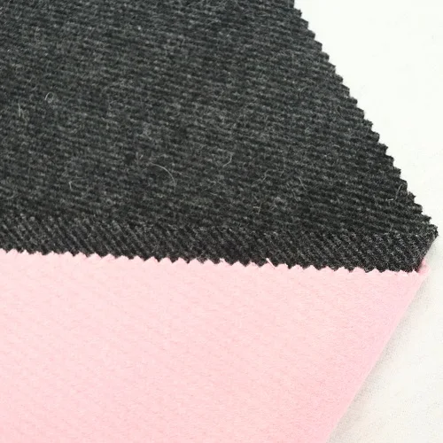 Двухцветная саржа, 80% шерсть, 20% полиэстер, смесь ткани для костюма