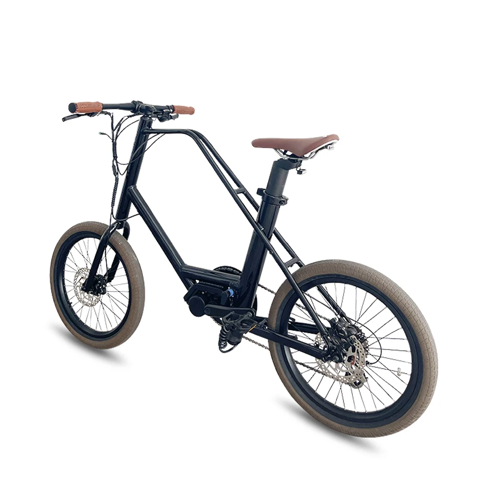 Hottech Popular cheap ebike 36V Lithium Battery 7speed electric bicycle 20 inch electric mid drive motor bike