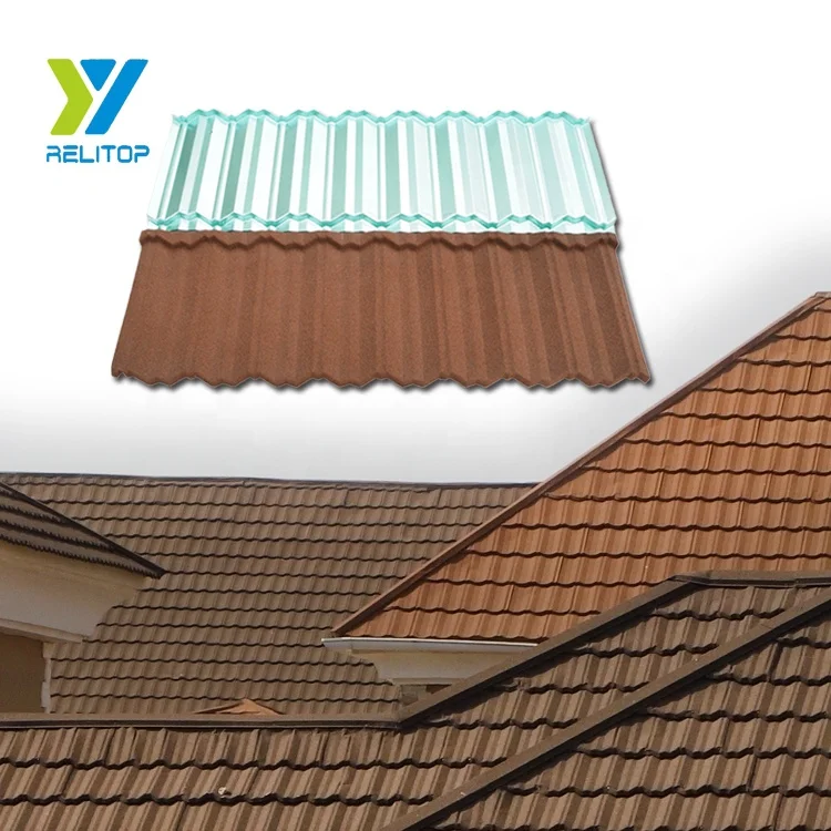 Factory Wholesale Stone Color Coated Metal Roof Tiles Roof Tiles Metal Roofing Sheet