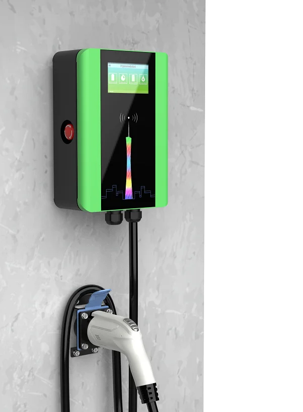 Universal wall-mounted AC fast car EV charging pile wallbox 7kw 11kw