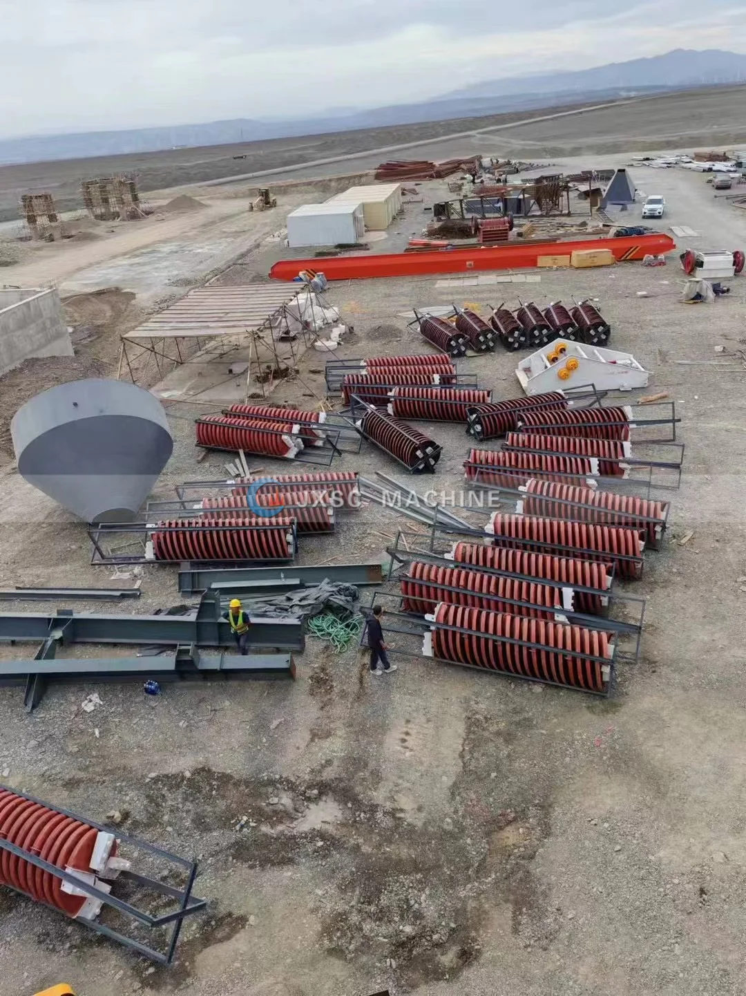 150TPH HMW Plant Zircon Garnet Rutile Beneficiation Equipment Complete Setup Heavy Mineral Sand Wash Plant