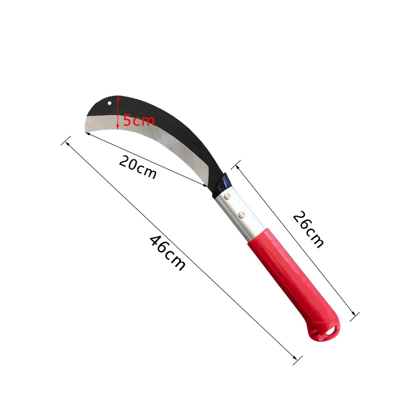 Outdoor grass and bamboo scythe Multifunctional short handle scythe