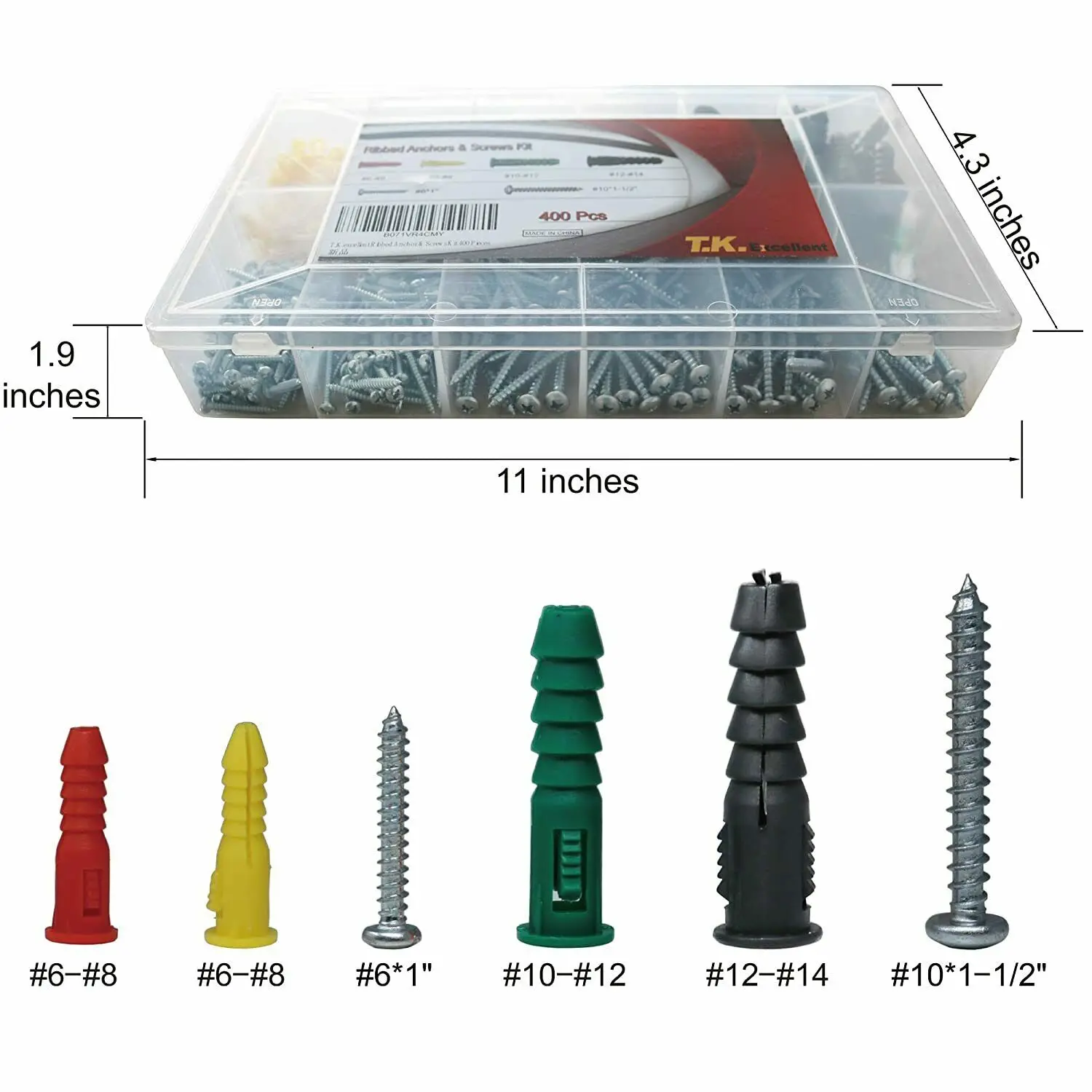 Plastic Drywall Anchor Kit high strength concrete screw New design Anchor