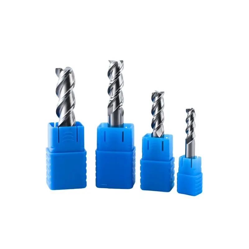 ArK 1.5mm HRC45 3F Solid Carbide End Mill 50mm Length Tungsten Carbide Milling Cutter Wood CNC Tools Coated Aluminum Drill Bits