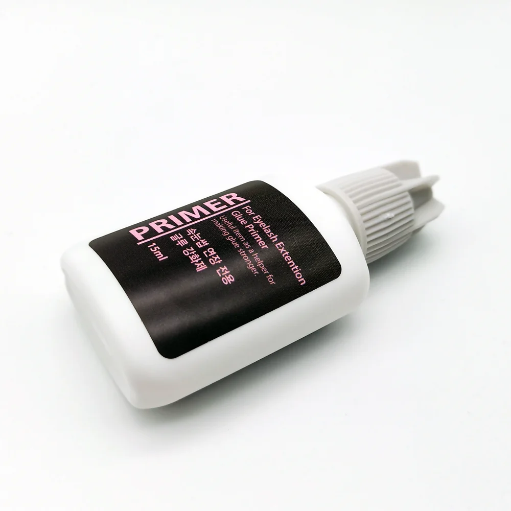 Hot Selling Korean Lashes Glue Reinforcing Agent Eyelashes Extension Glue Primer with Private Label 15ml