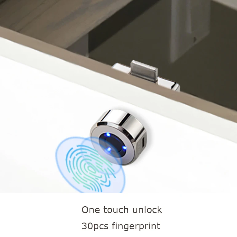 Keyless Furniture Cabinet Hidden Lock Smart Electronic Cupboard File Biometric Fingerprint Cabinet Locks for Safe