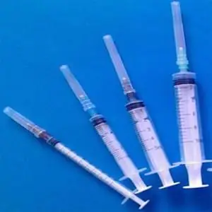 
Medical disposable syringe with needle 